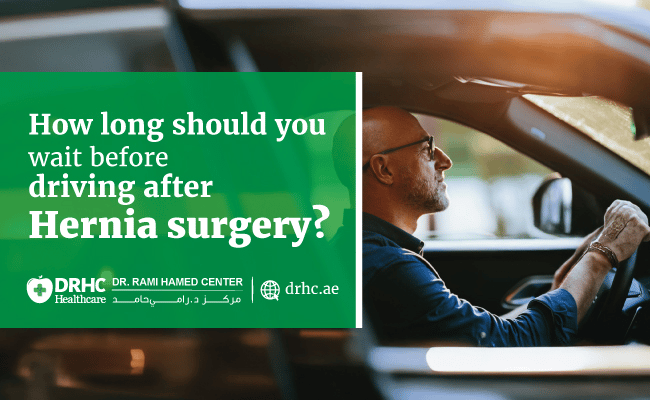 How long should you wait before driving after Hernia surgery?