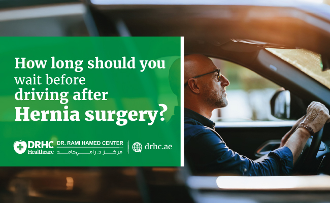 How long should you wait before driving after Hernia surgery?